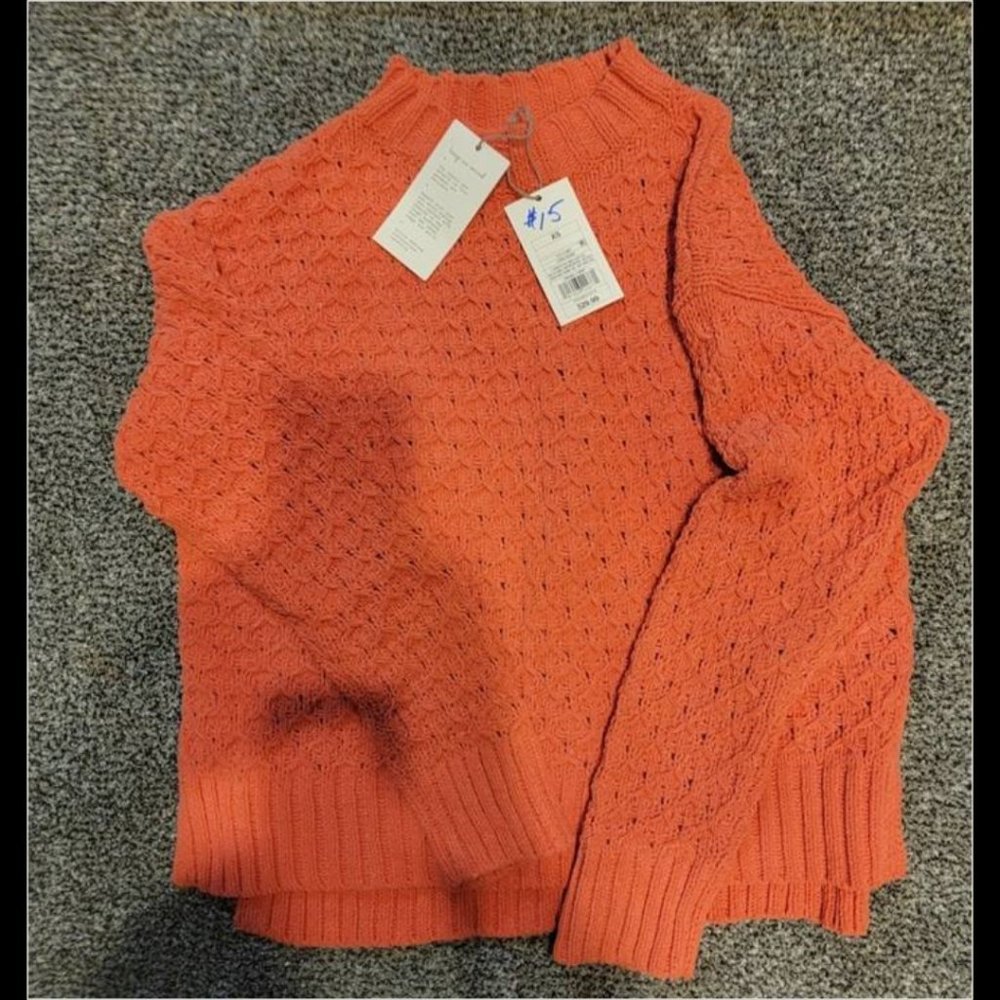 orange sweater